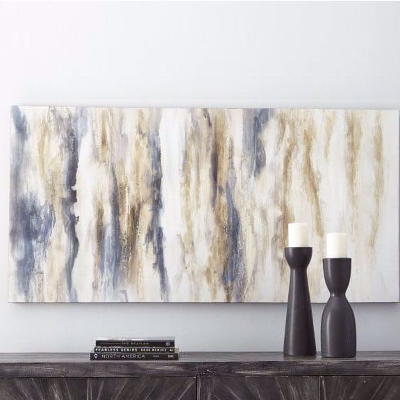 Joely Blue and Tan Wall Art
