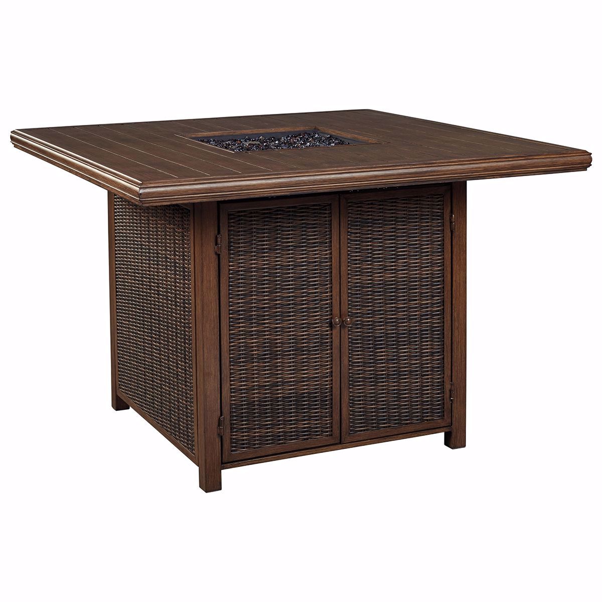 Denver Square Bar Table with Fire Pit