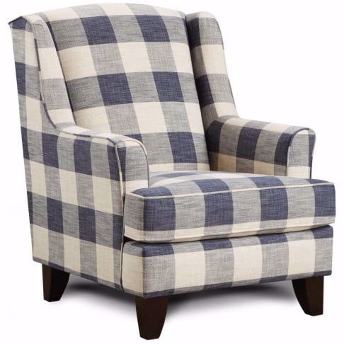 Iris Plaid Accent Chair