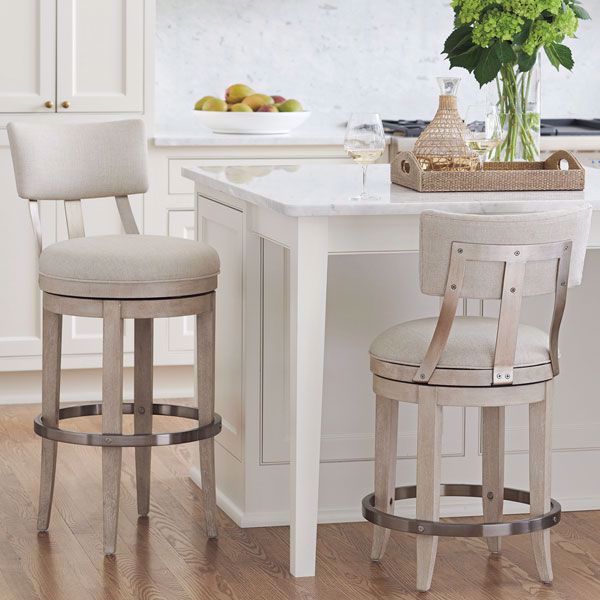 Cliffside Upholstered Swivel Stool