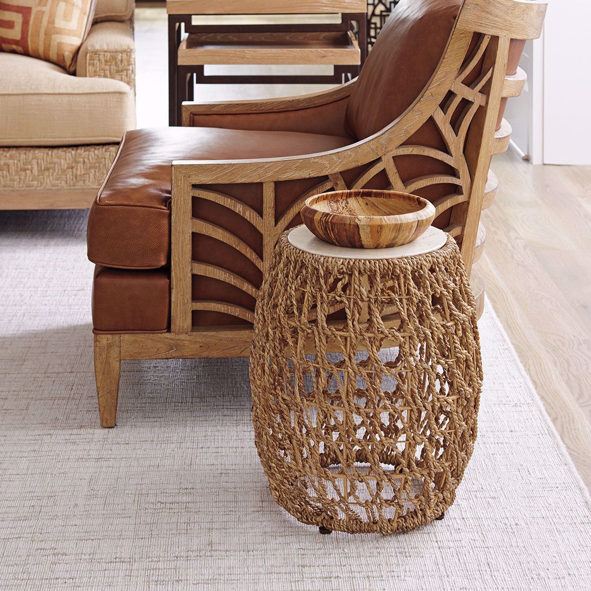 Madrid Woven Accent Table