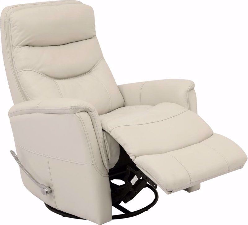 GEMINI LTHR SWGL RECL IVORY