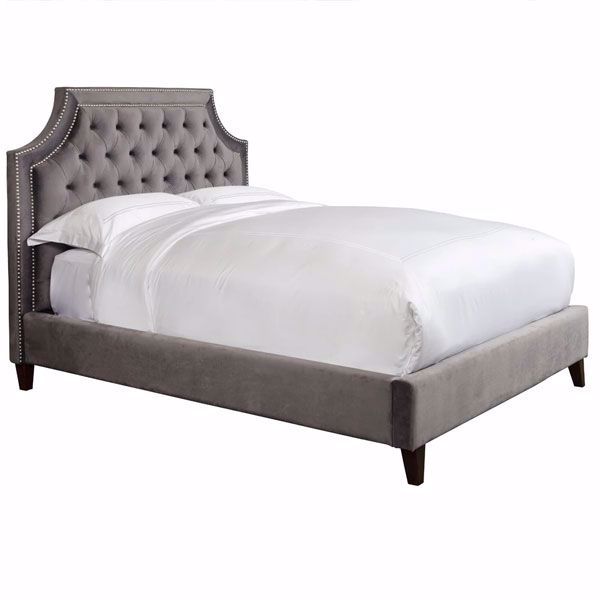 jasmine upholstered#color_gray, size_queen