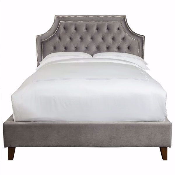 jasmine upholstered#color_gray, size_queen