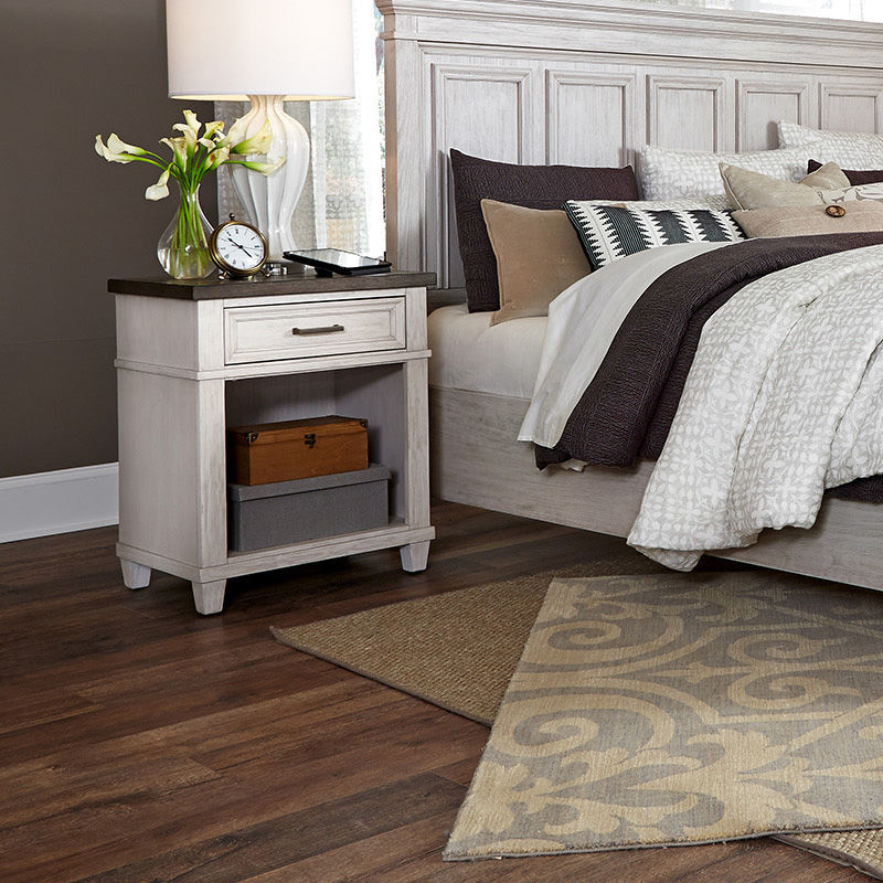 Caraway Aged Ivory 1 Drawer Nightstand