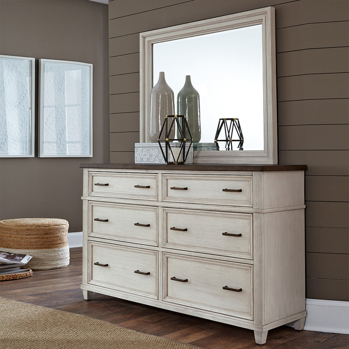 Caraway Aged Ivory Dresser