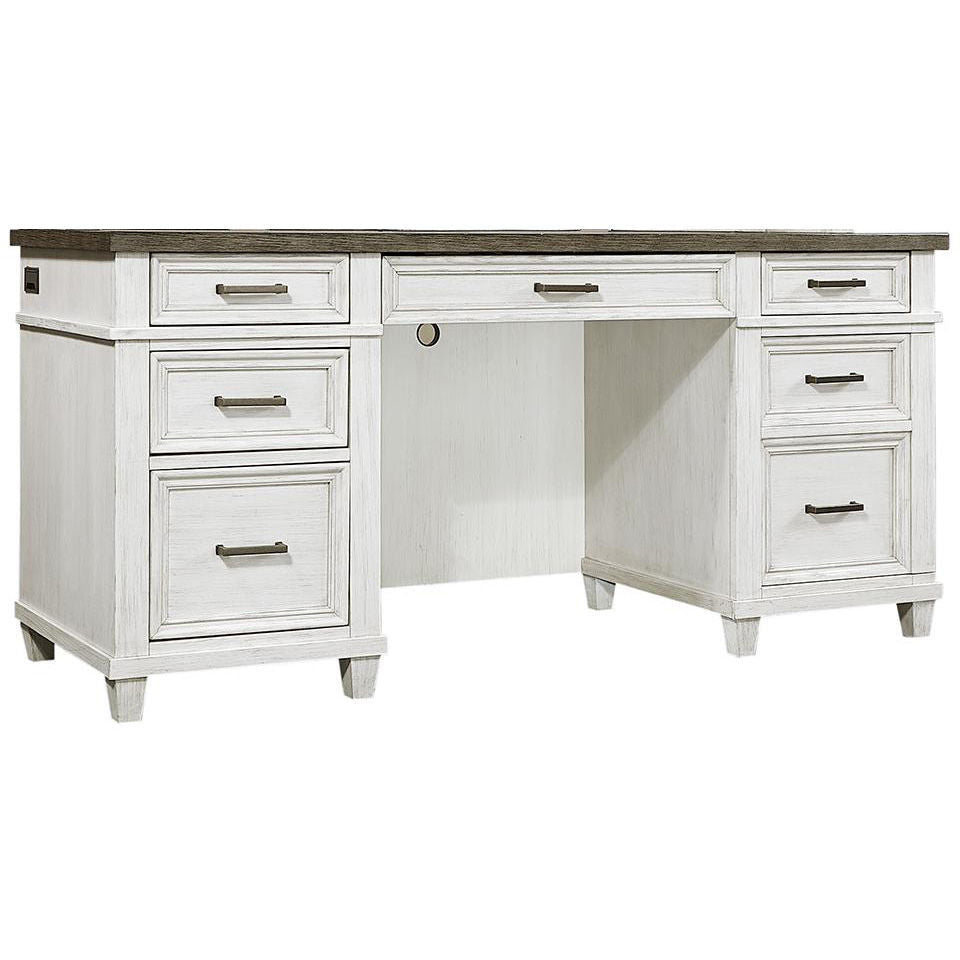 Caraway Aged Ivory Credenza Desk