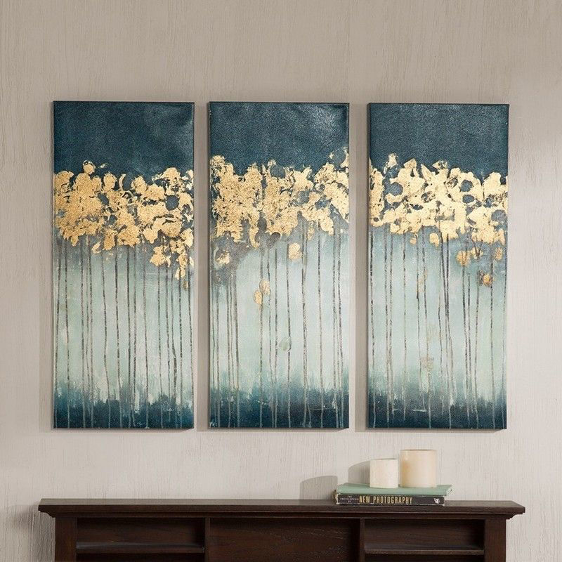 Midnight Forest Gel Coat Canvas 3 Piece Set