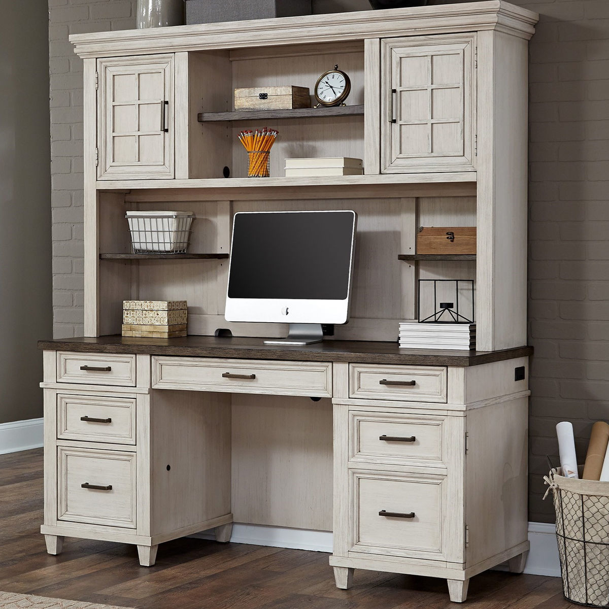 Caraway Credenza and Hutch