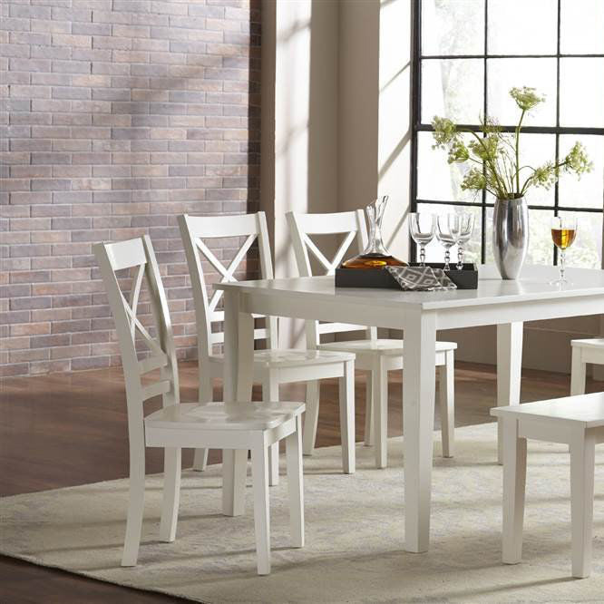 Simplicity X Back Paperwhite Dining Chair