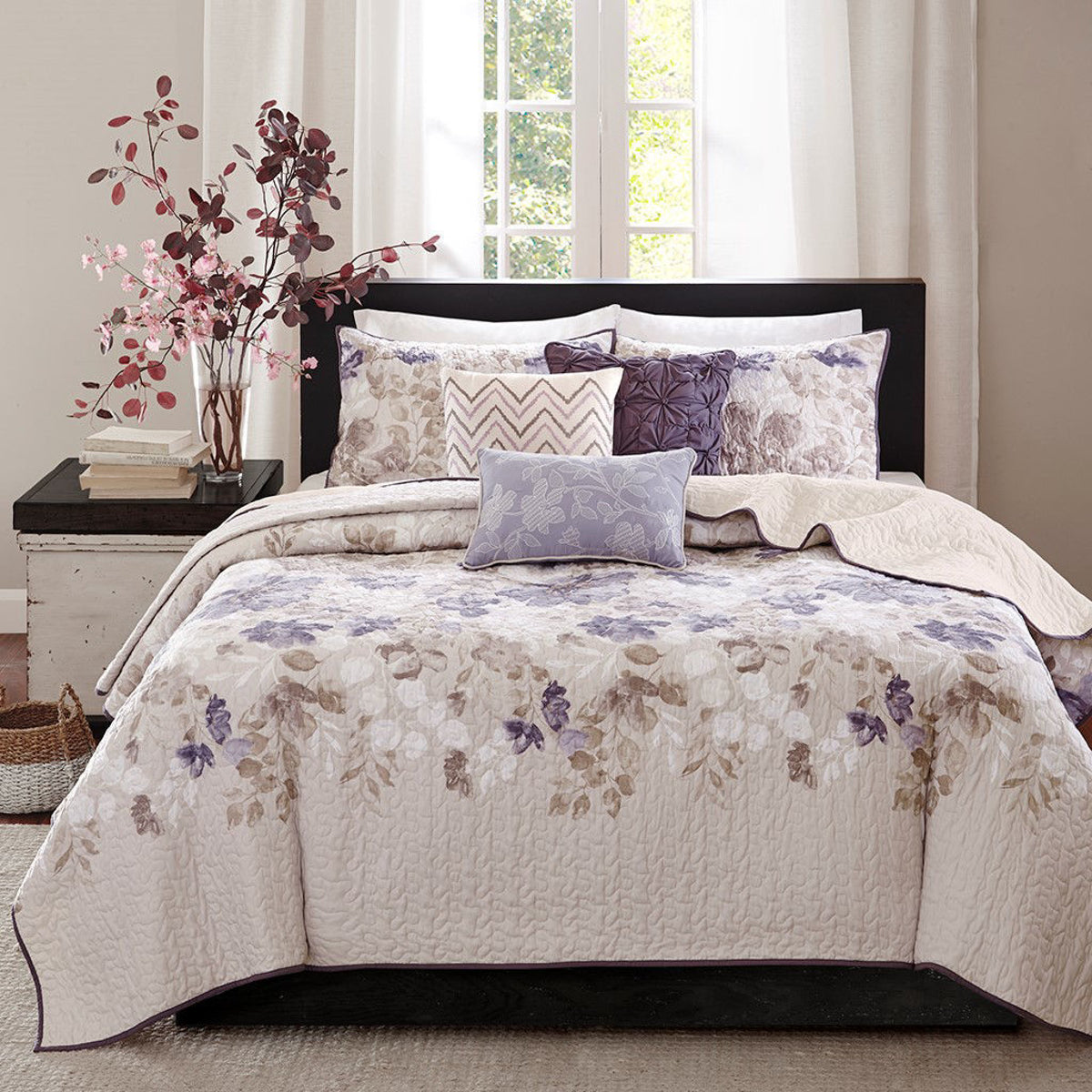 Luna 6 Piece Reversible Coverlet Set