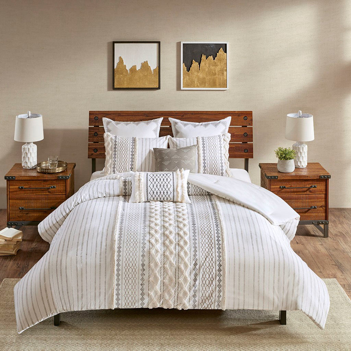 Imani Cotton King Comforter Mini Set