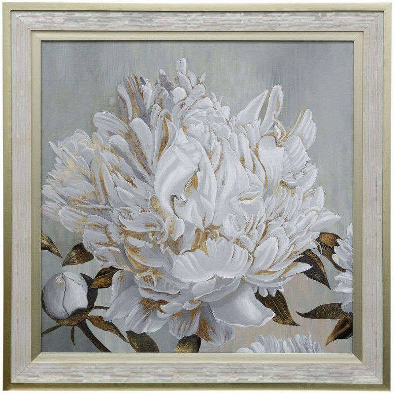 Cecilia II Textured Floral Framed Print