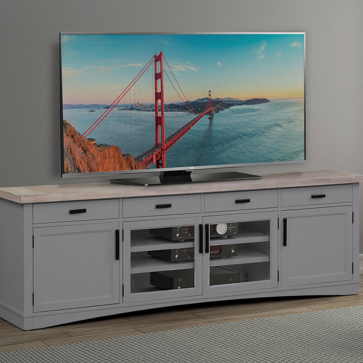 AMERICANA 92" TV CONSOLE DOVE