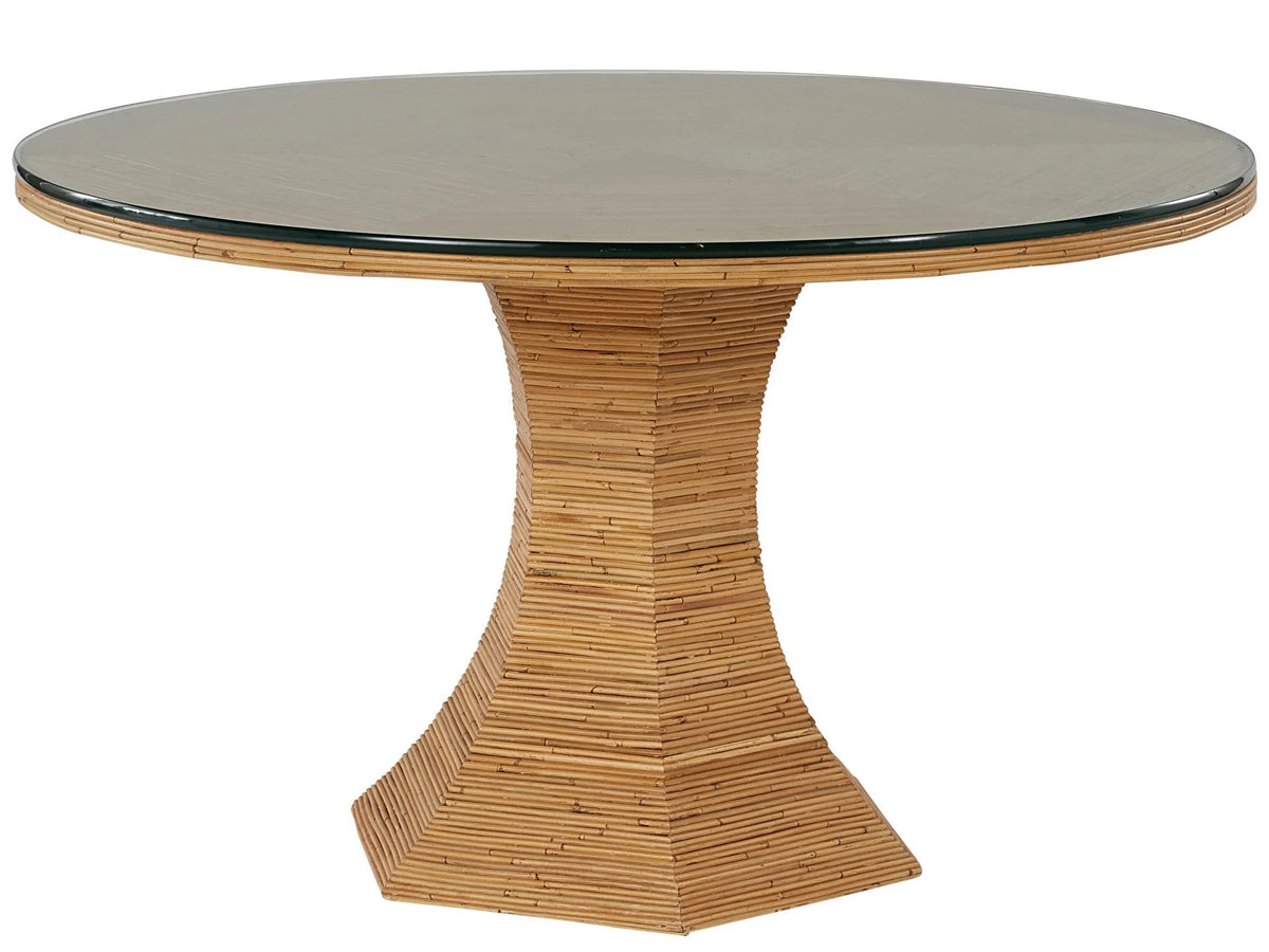 NANTUCKET 54" ROUND GLASS TABLE