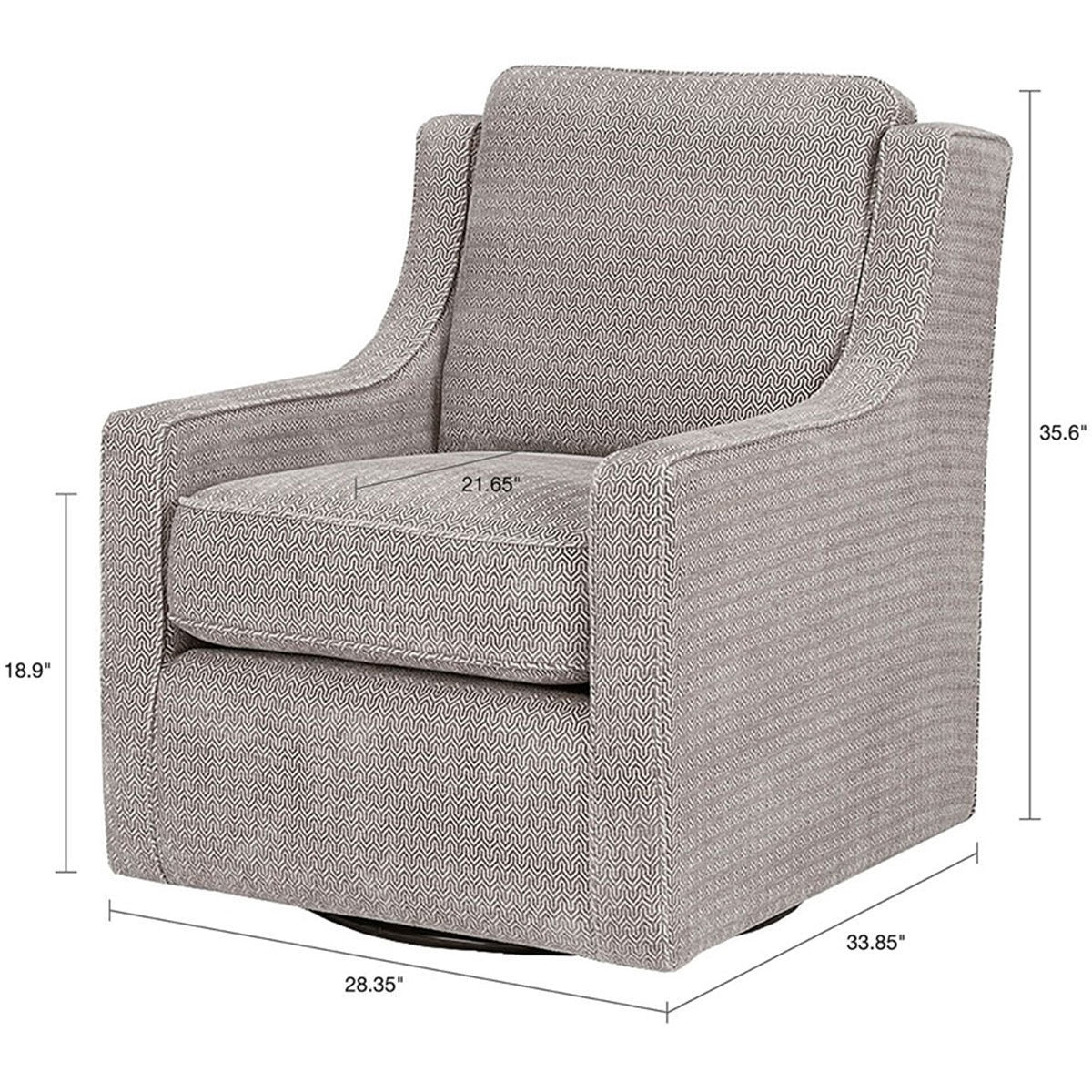 HARRIS CHENILL SWIVEL CHAIR