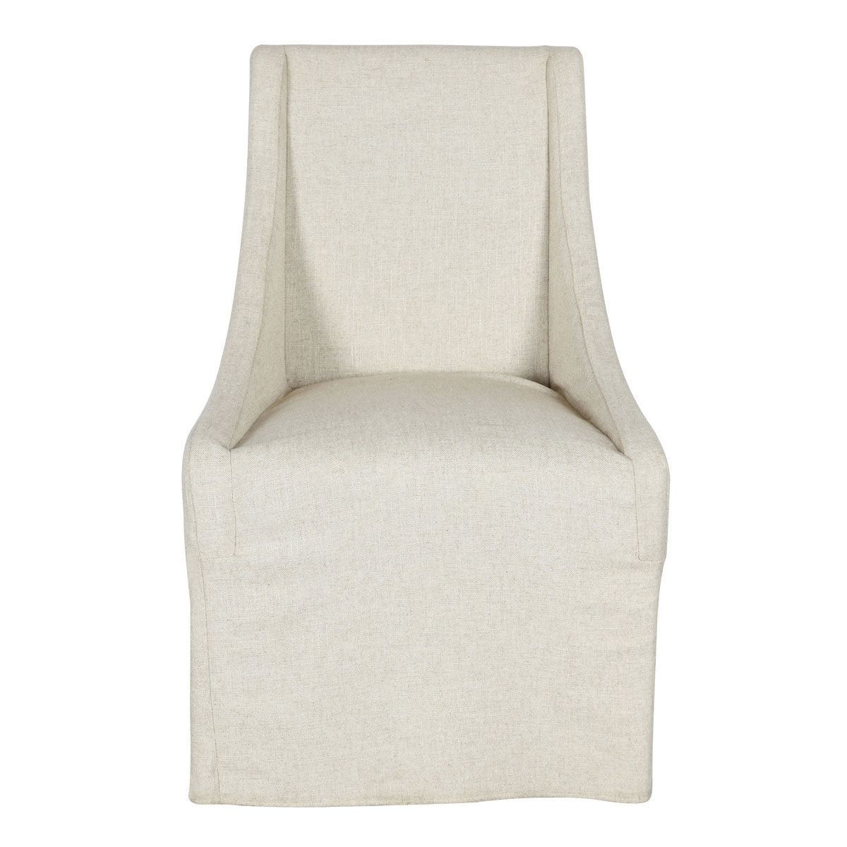 WARWICK UPHOLSTERED ROLLING DINING CHAIR