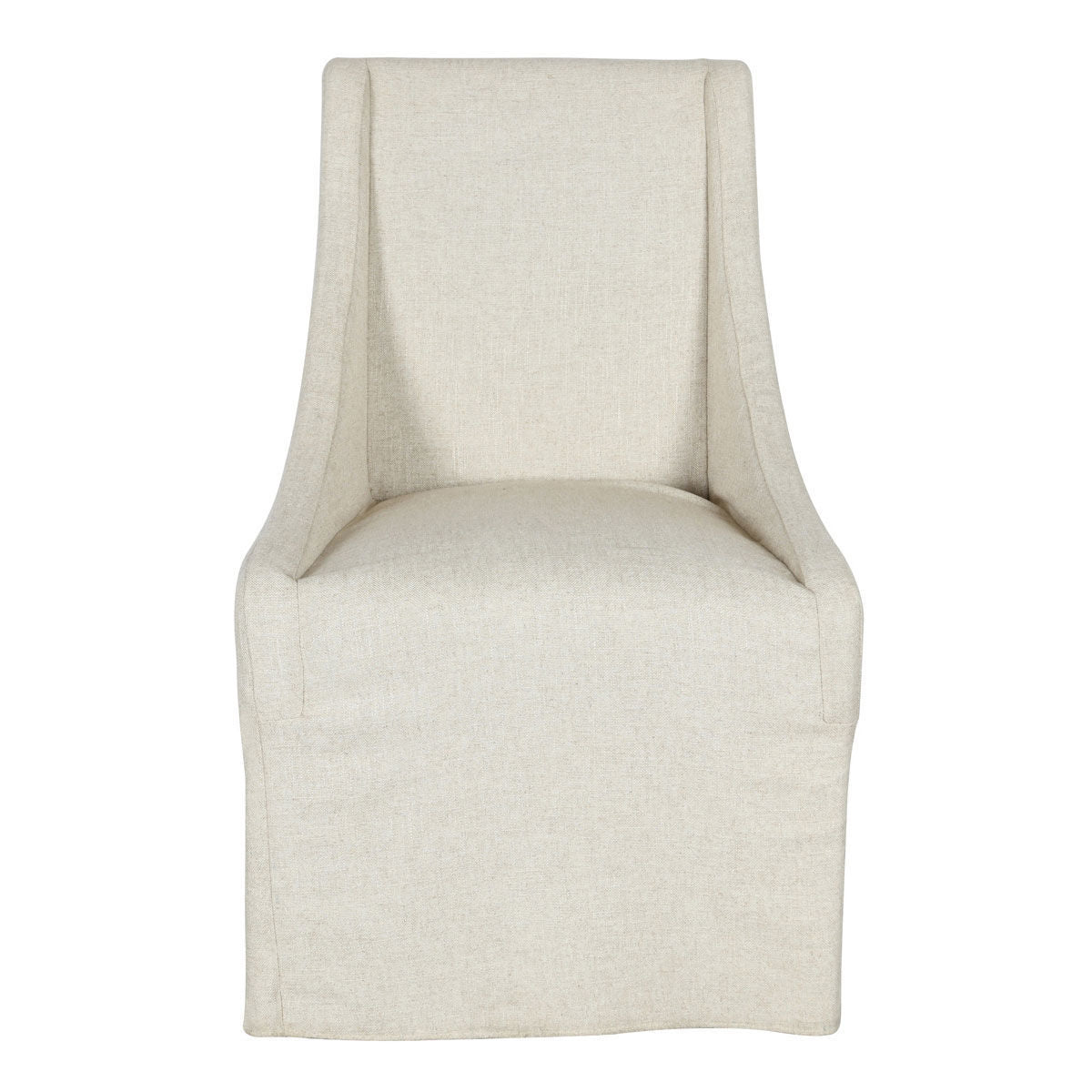 WARWICK UPHOLSTERED ROLLING DINING CHAIR
