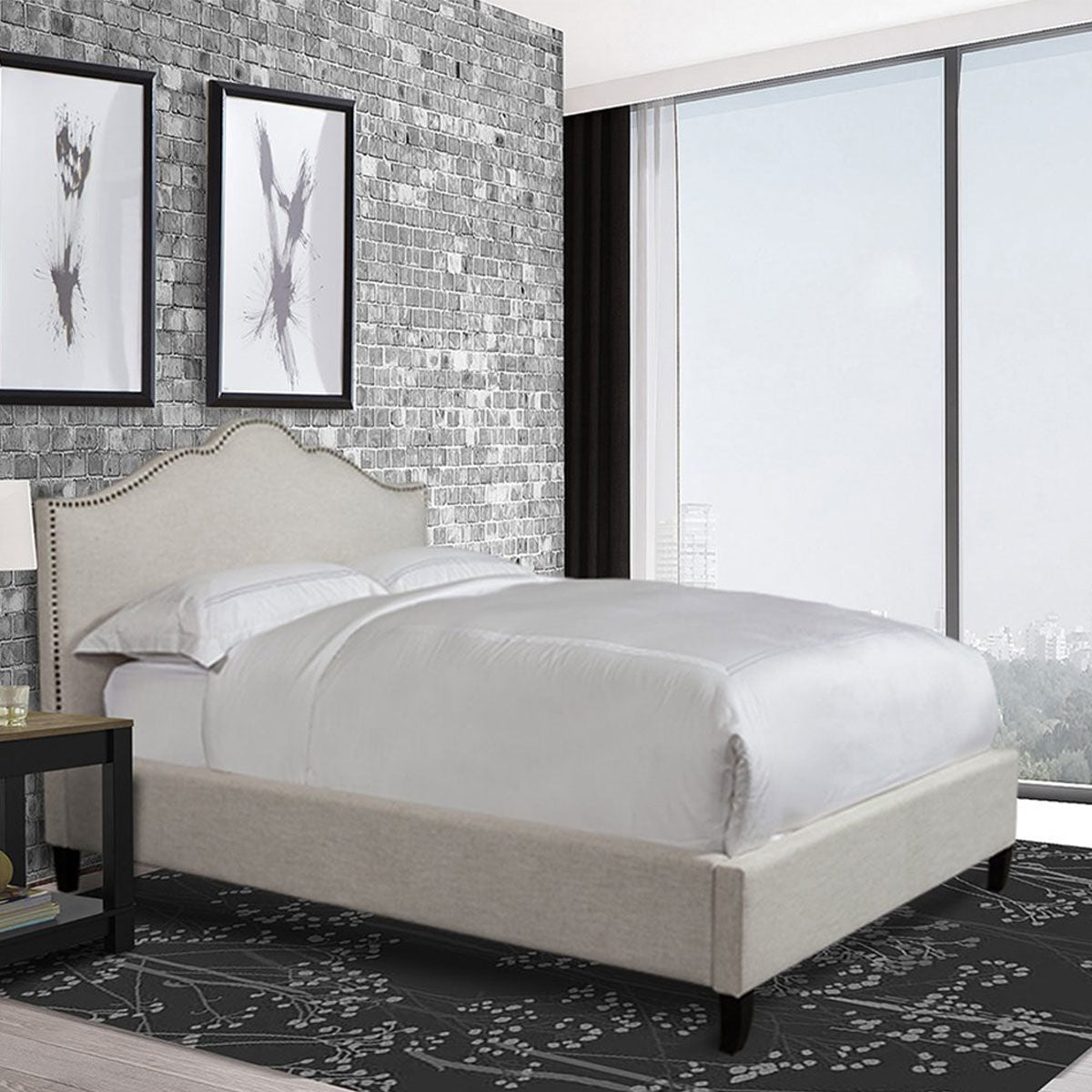 jamie upholstered#color_beige, size_king