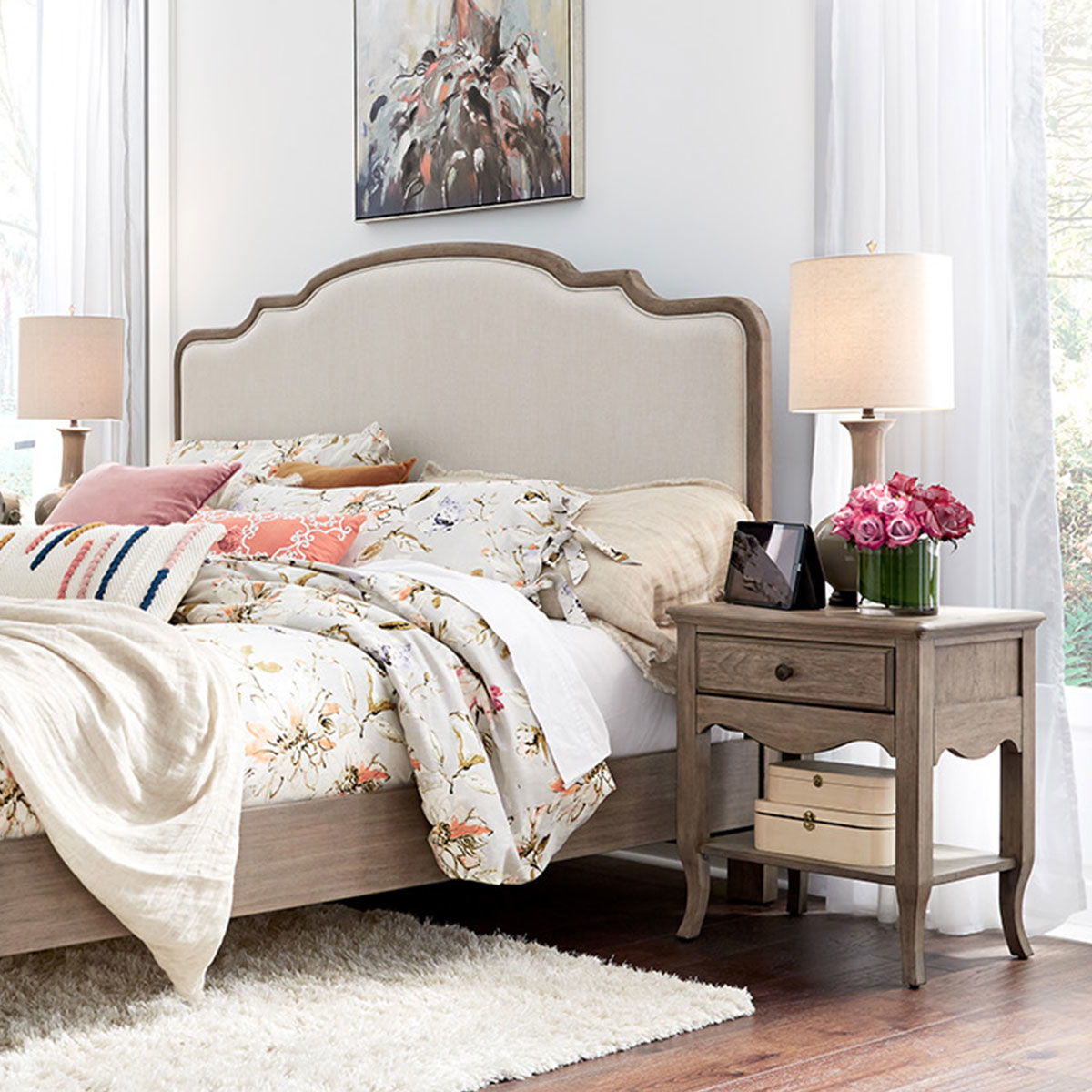 Provence 1 Drawer Nightstand