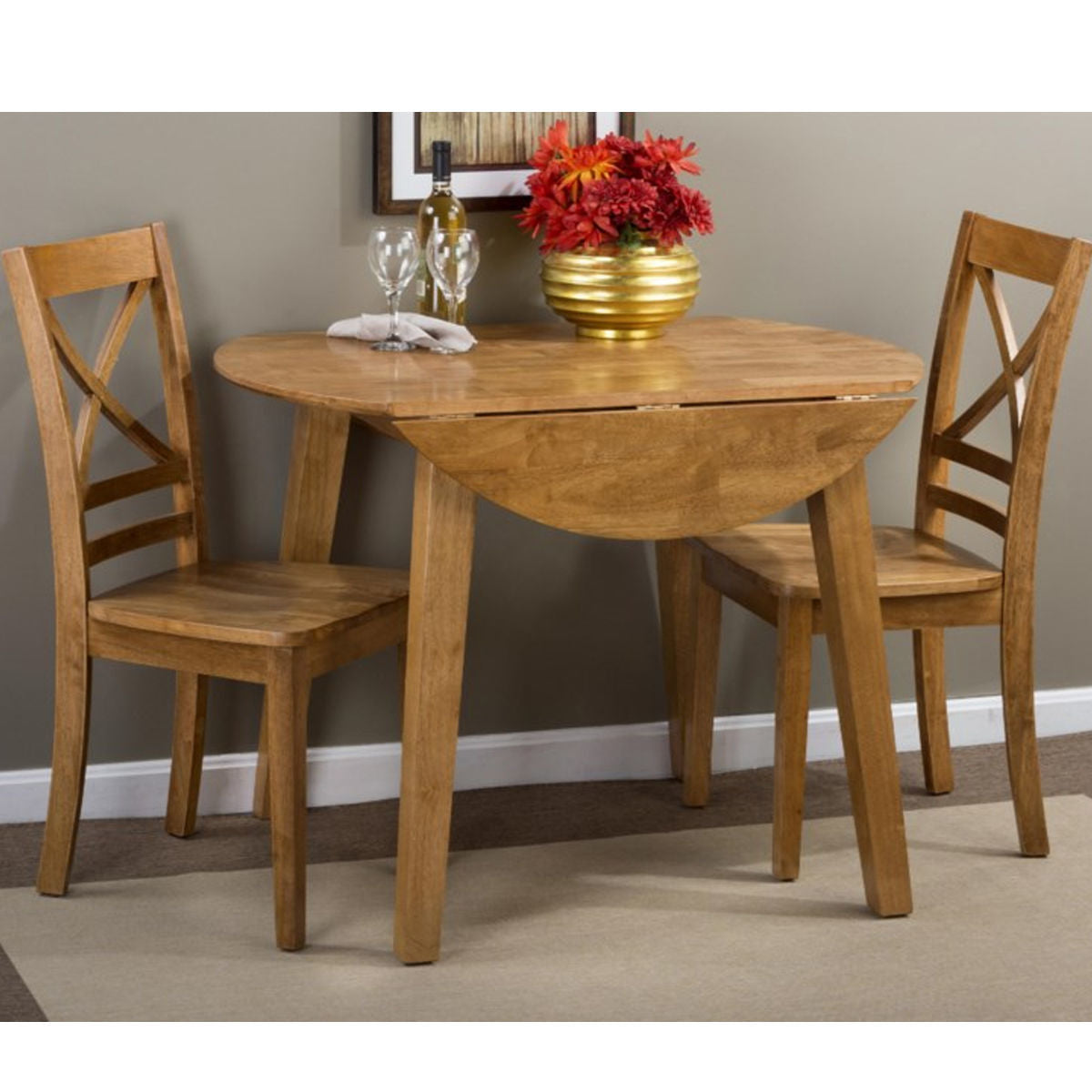 ROUND DROP LEAF TABLE