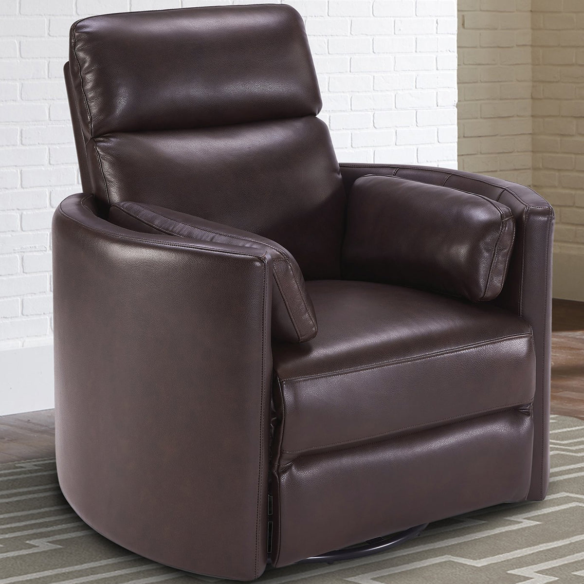 REVOLVE POWER SWIVEL GLIDER RECLINER IN BURGUNDY