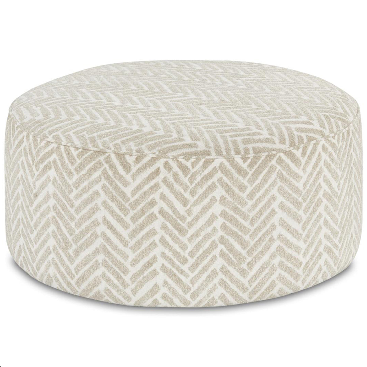 ASTORIA COCKTAIL OTTOMAN-CHEVRON