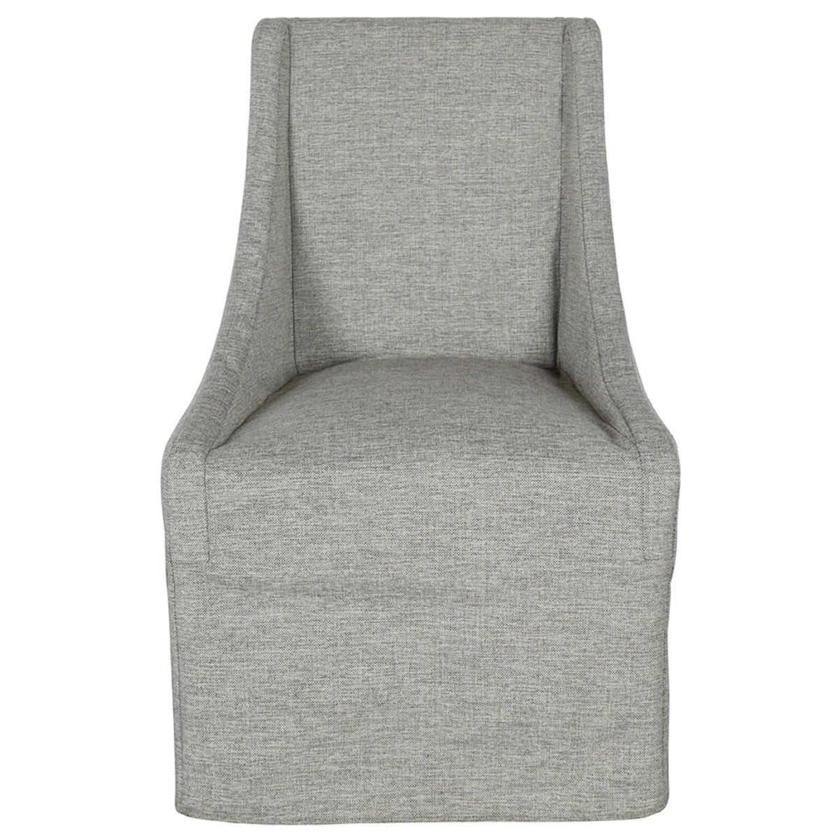WARWICK UPHOLSTERED ROLLING DINING CHAIR