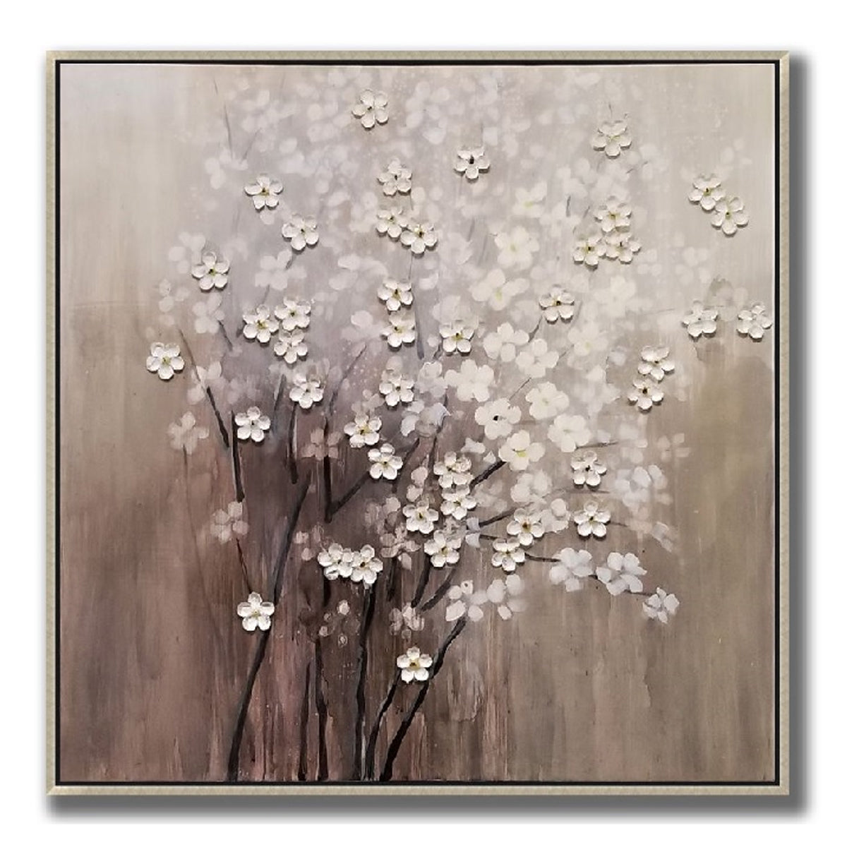 A BLAZE OF WHITE FLOWERS ART