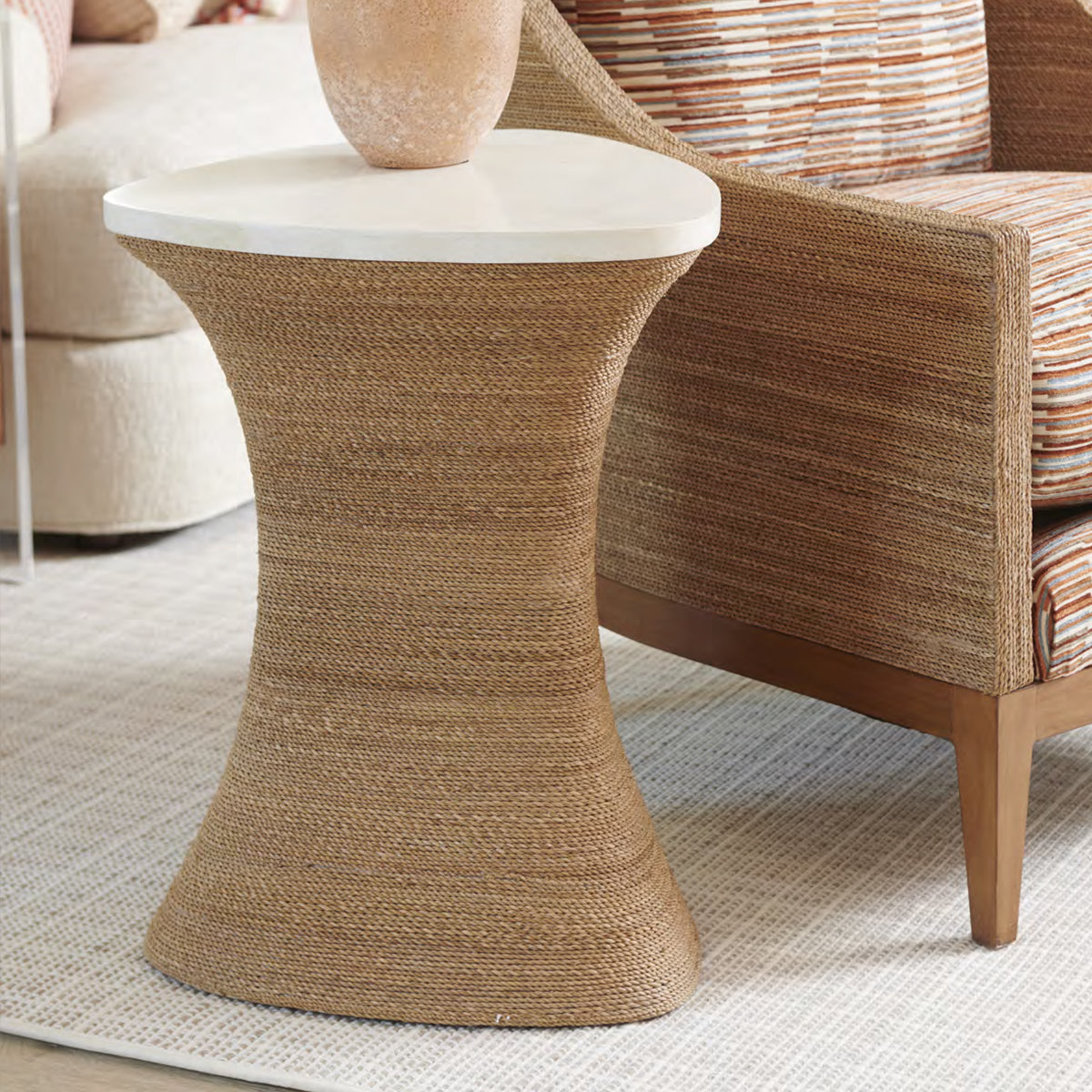 HALEY WOVEN ACCENT TABLE