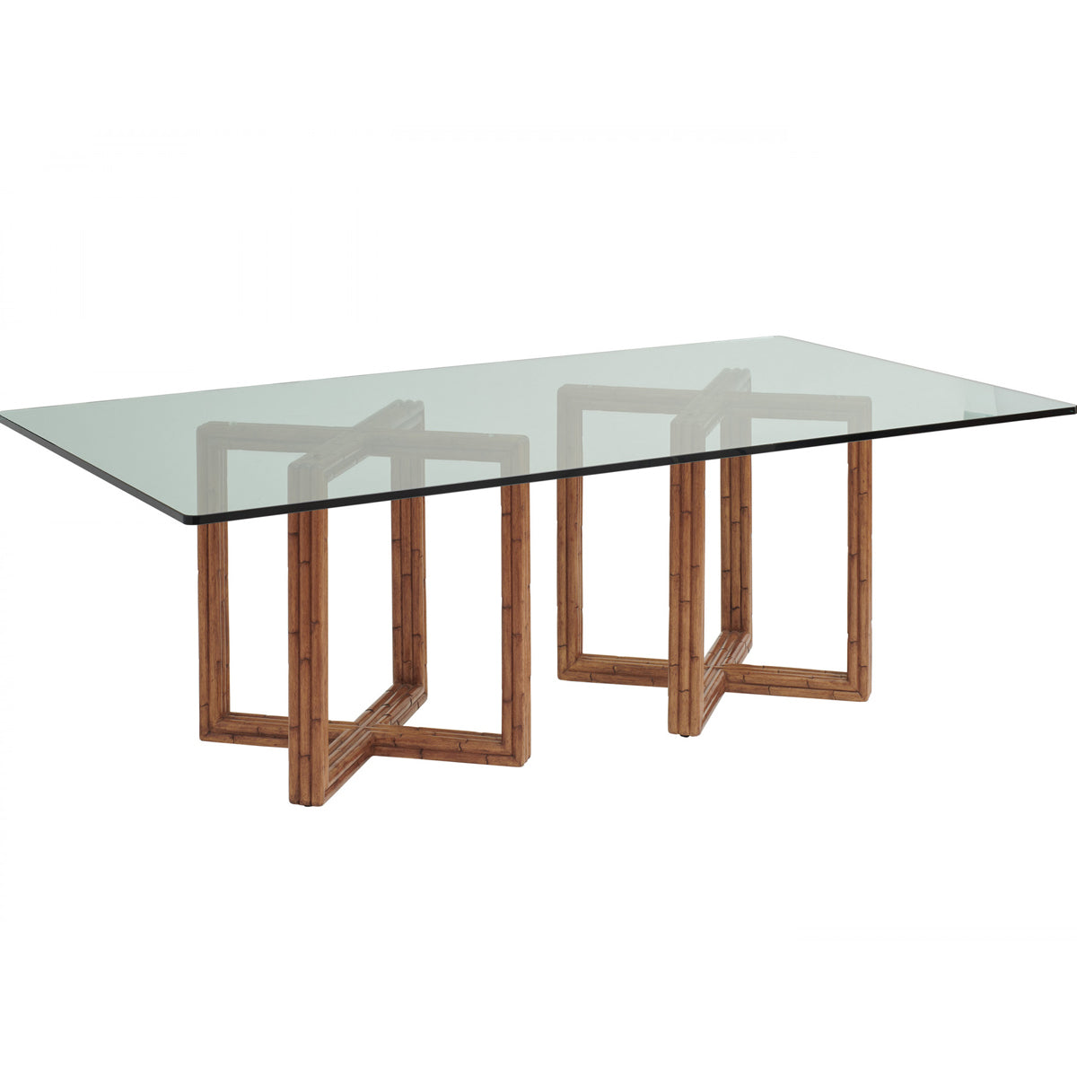 SHERIDAN 84X48 TABLE WITH GLASS TOP