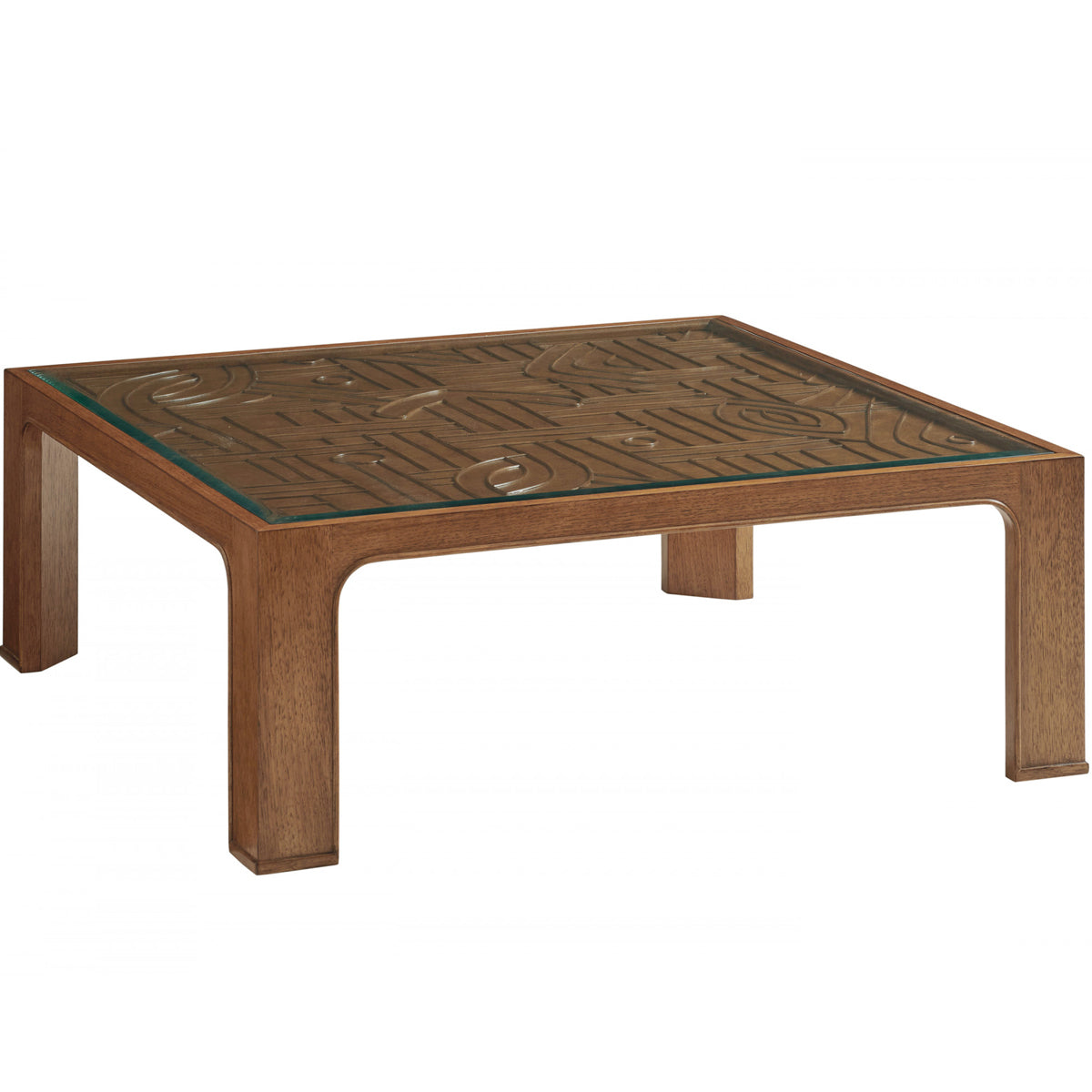 REDFORD SQUARE RATTAN COCKTAIL TABLE