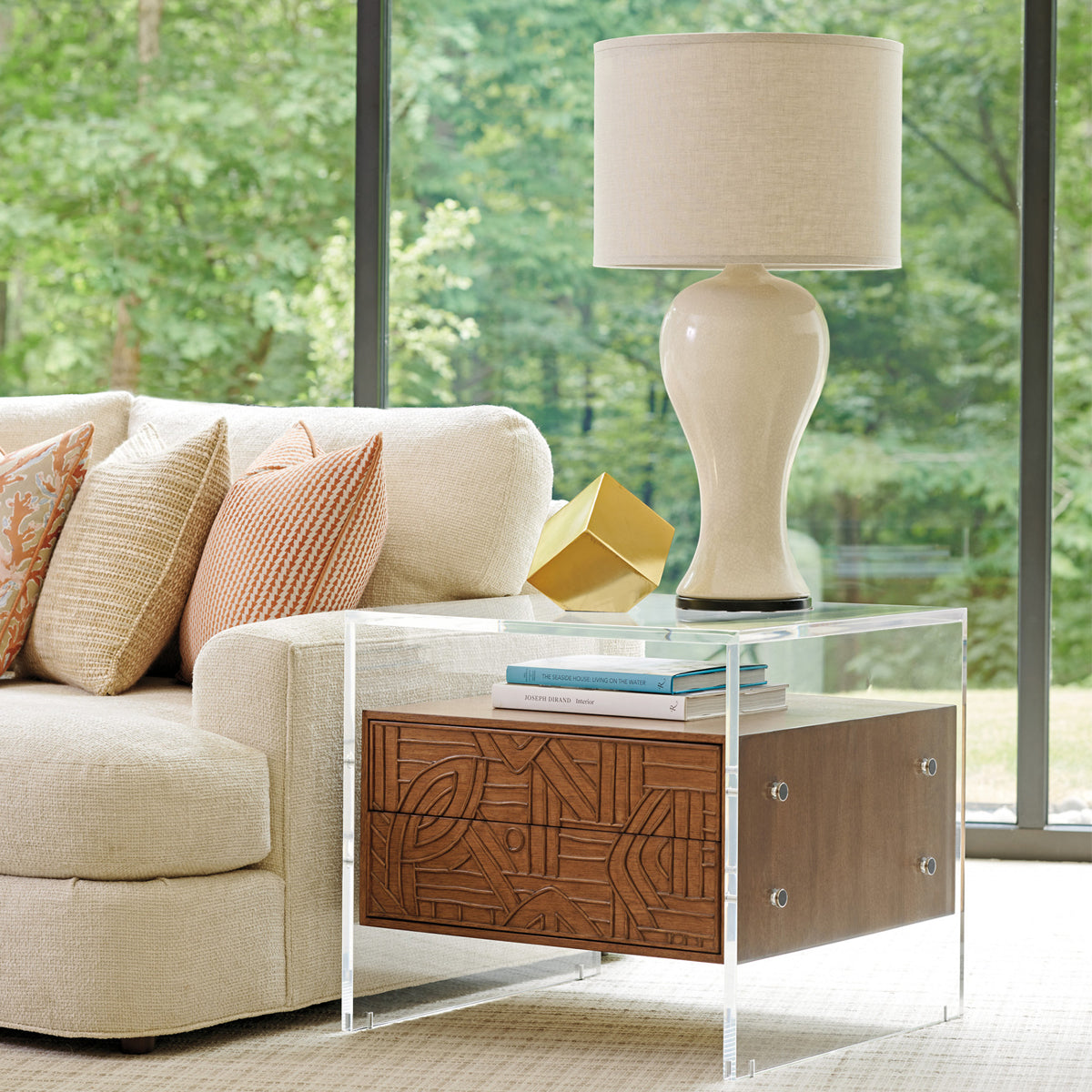 ARDEN ACRYLIC LAMP TABLE