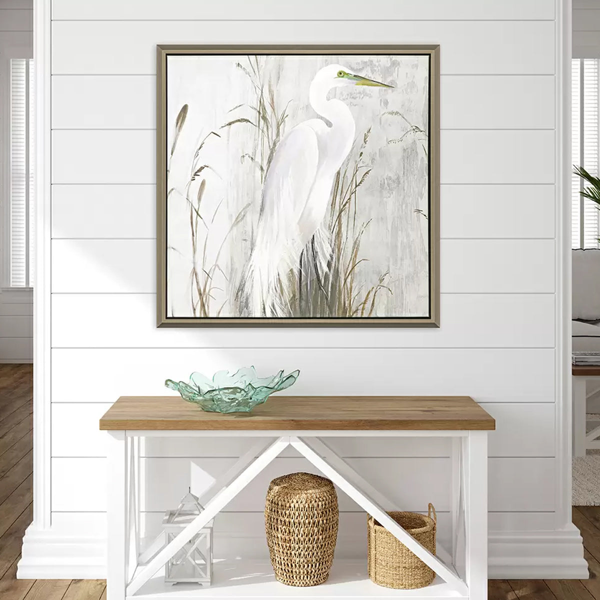 HERON IN THE REEDS PRINT