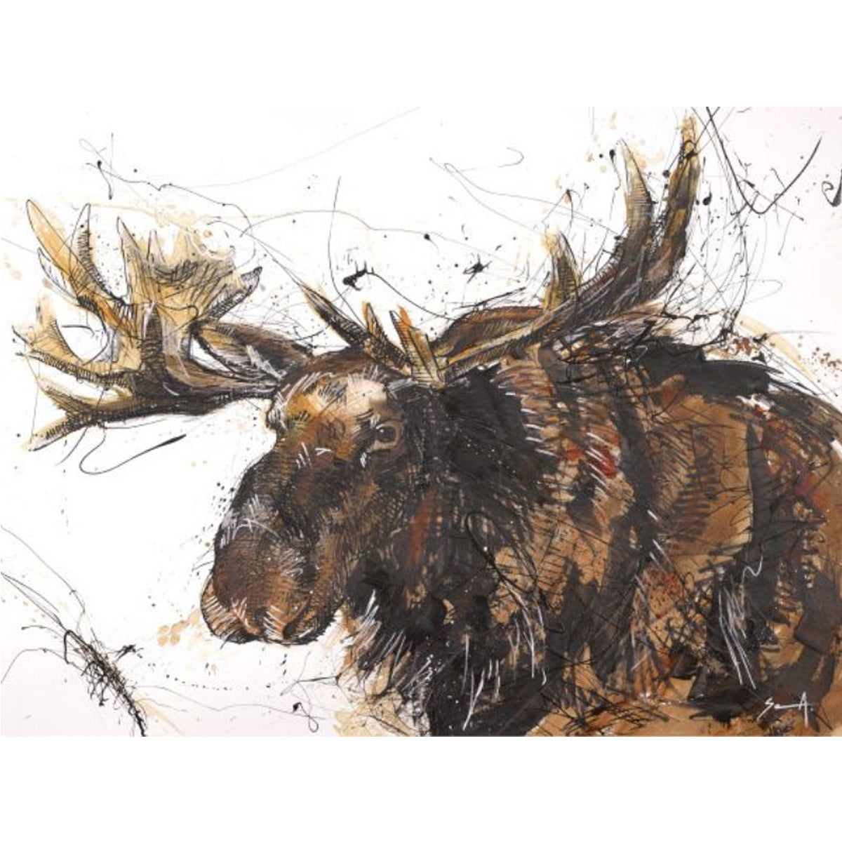 CHOCOLATE MOOSE PRINT