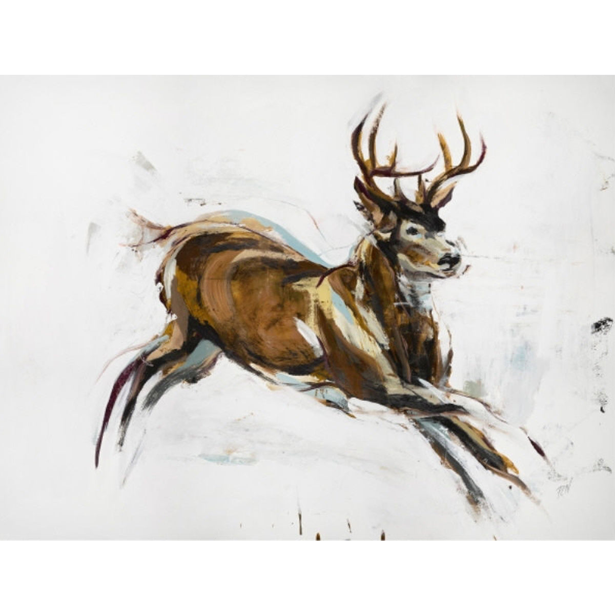 IN STRIDE BROWN BUCK ART