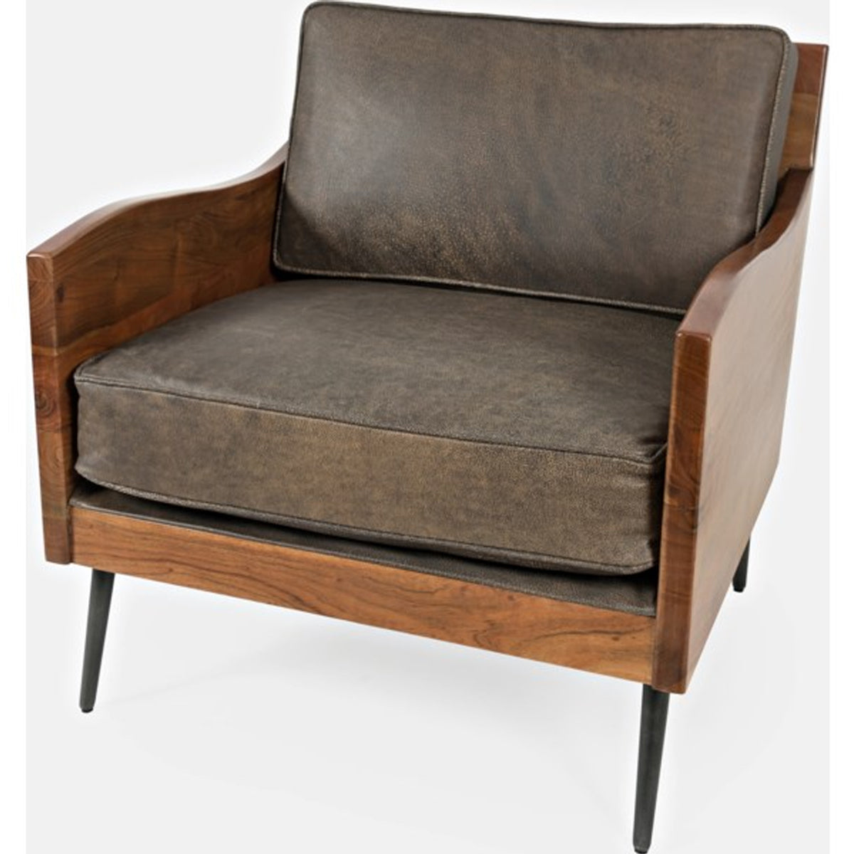 KARMA LEATHER CHAIR IN BOURBON