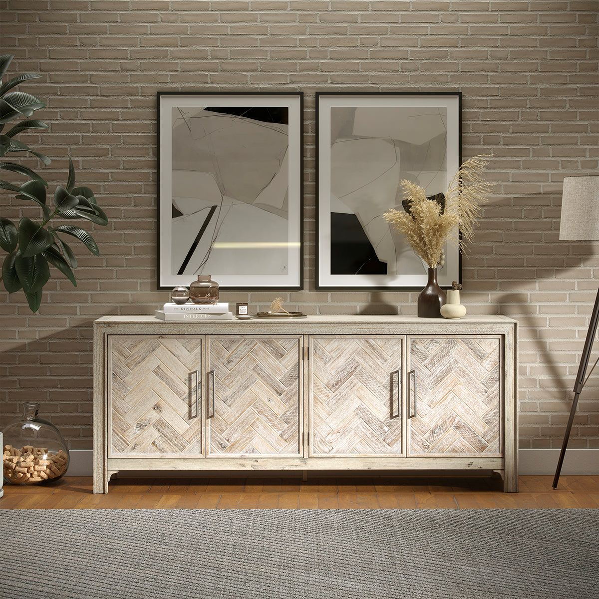 GRAMERCY GREY 79" CONSOLE