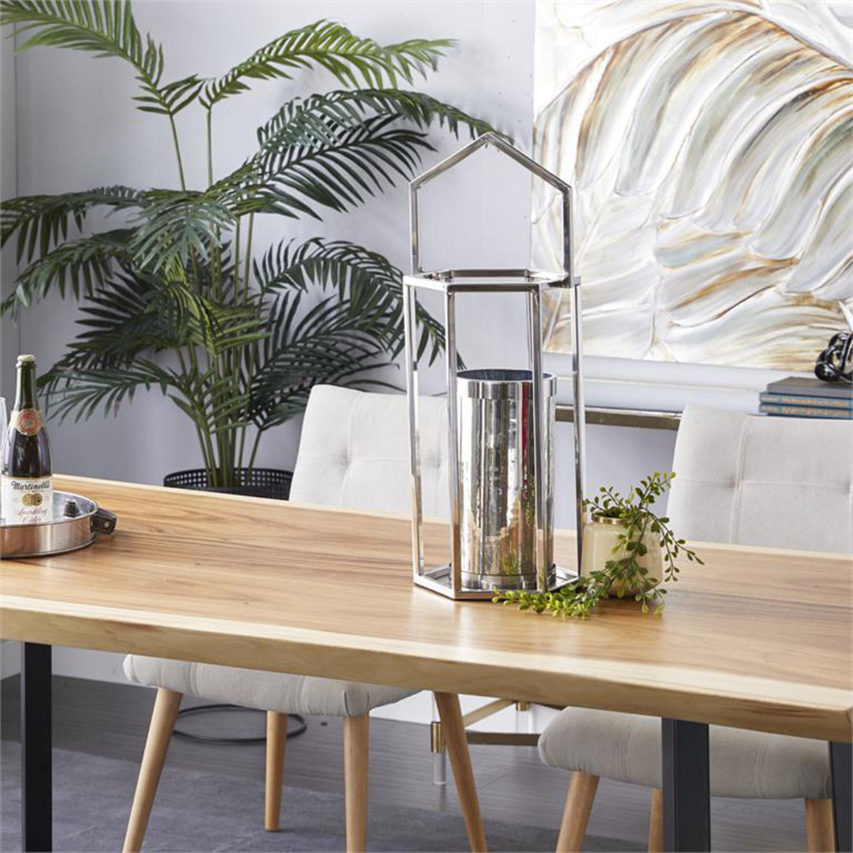 Steel Contemp 18" Lantern