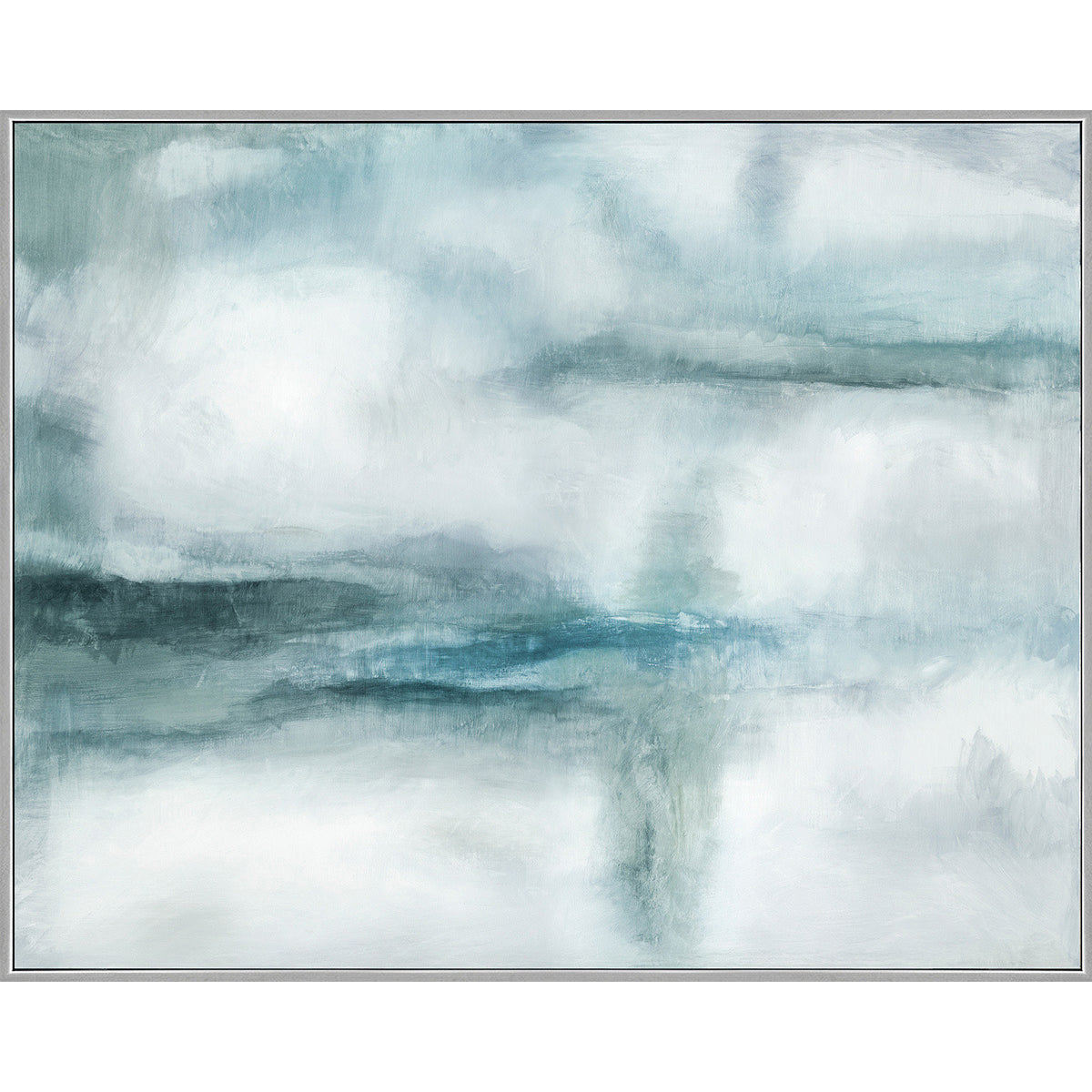 FUN W/TEAL OVERSIZED ABSTRACT