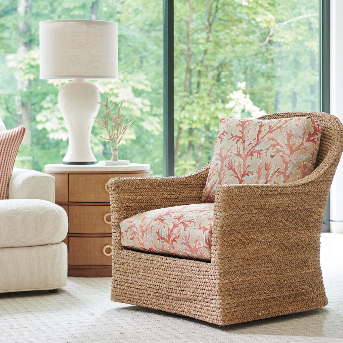 SOREN SWIVEL CHAIR WITH PROMO FABRIC
