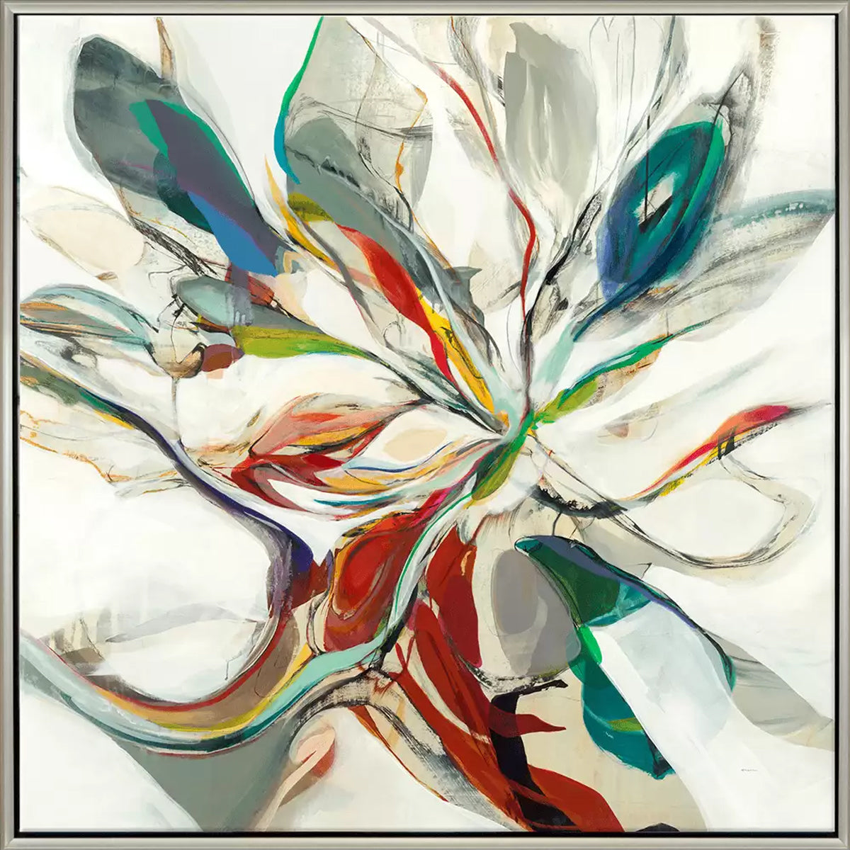 HALCYON ABSTRACT FLOWER 50X50