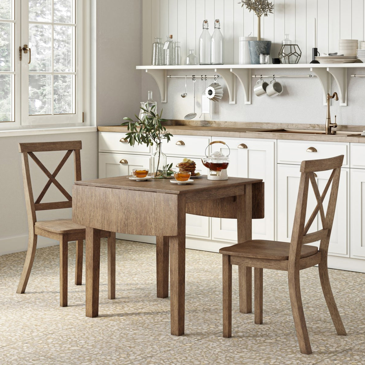 EASTERN TIDES DROP LEAF DINING TABLE