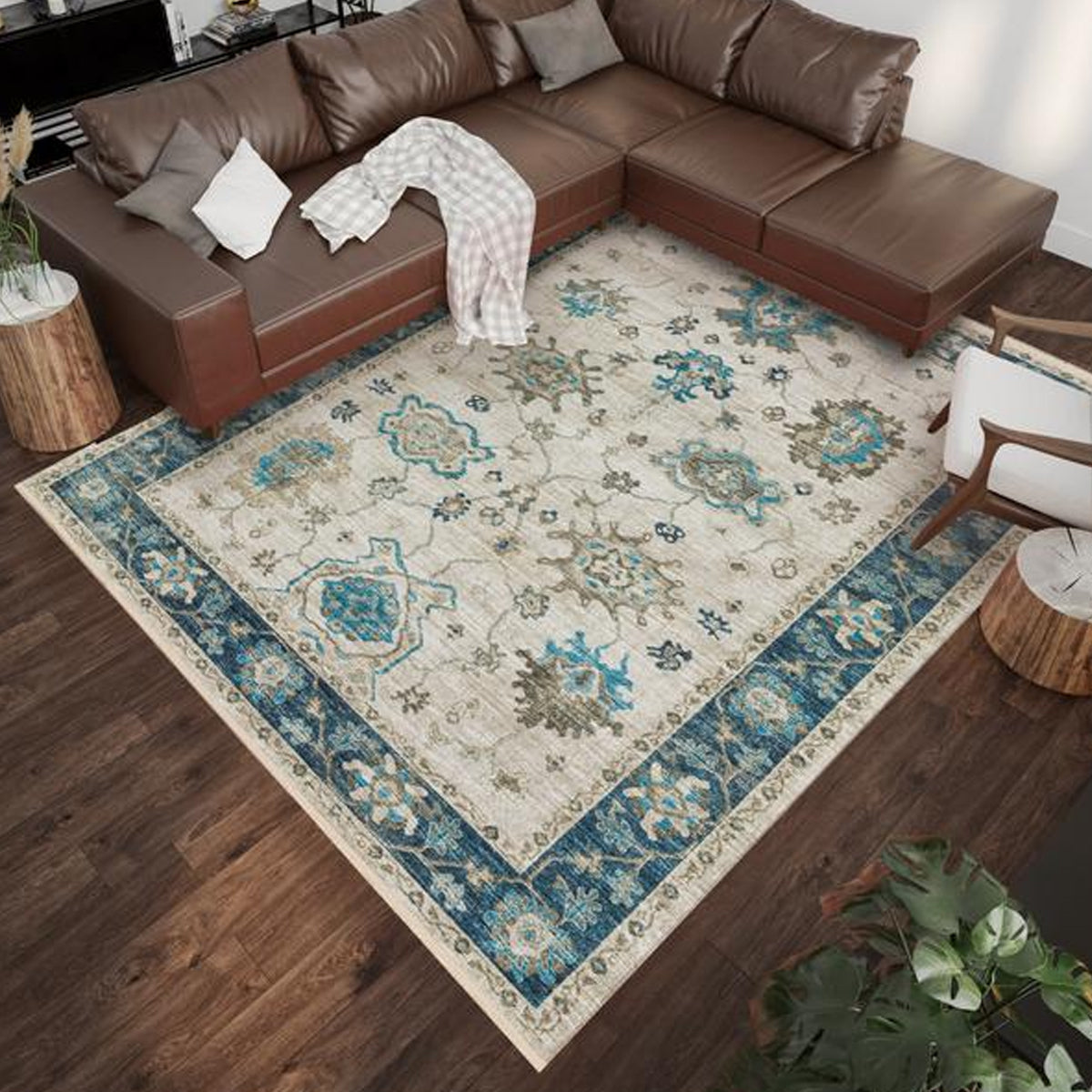 MARBELLA 6 FLAX 5X7'6" AREA RUG
