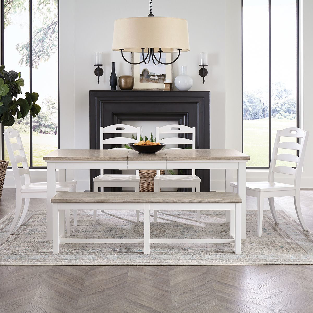 CORA 6PC DINING SET W/BENCH