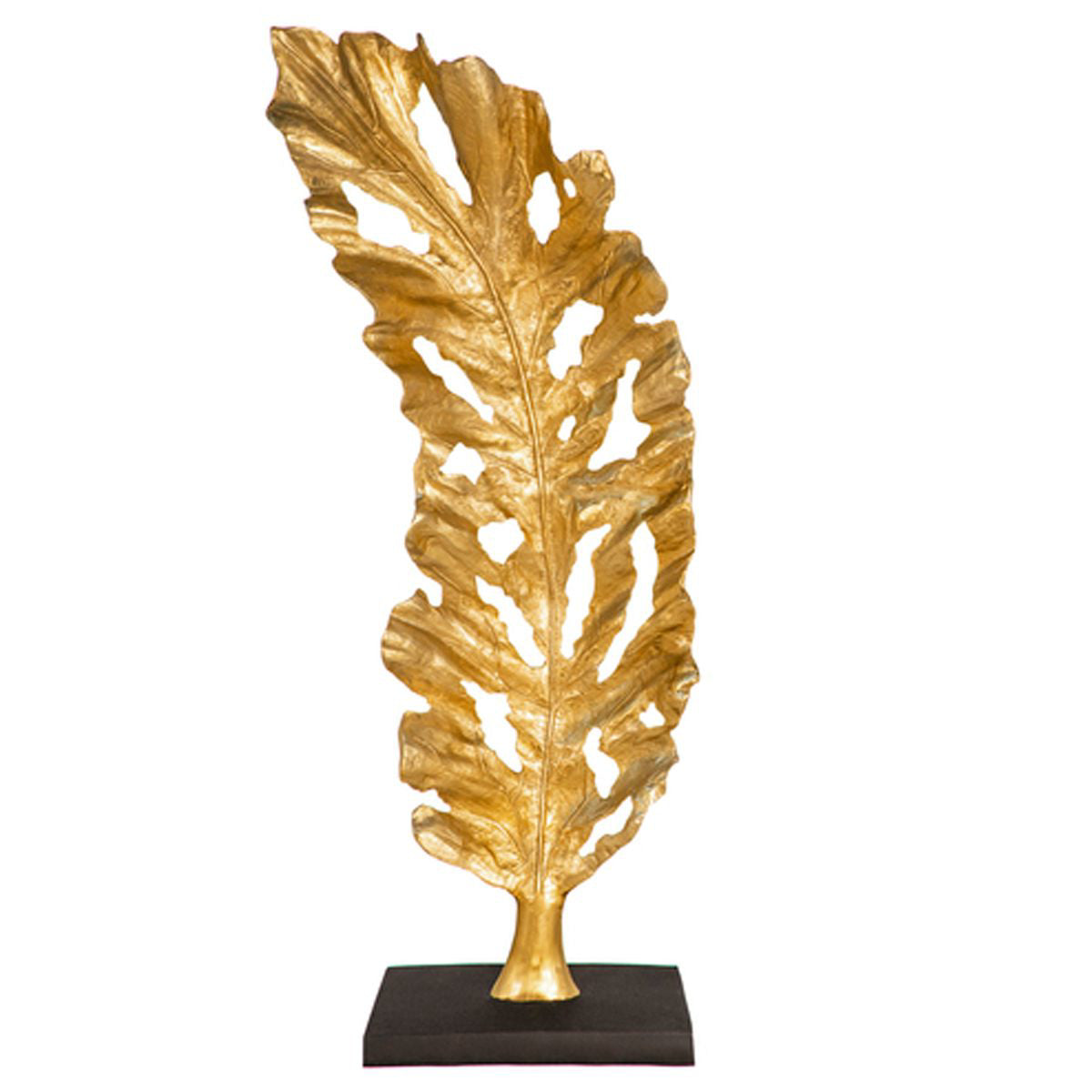 71" Gold Fl Leaf Scupture