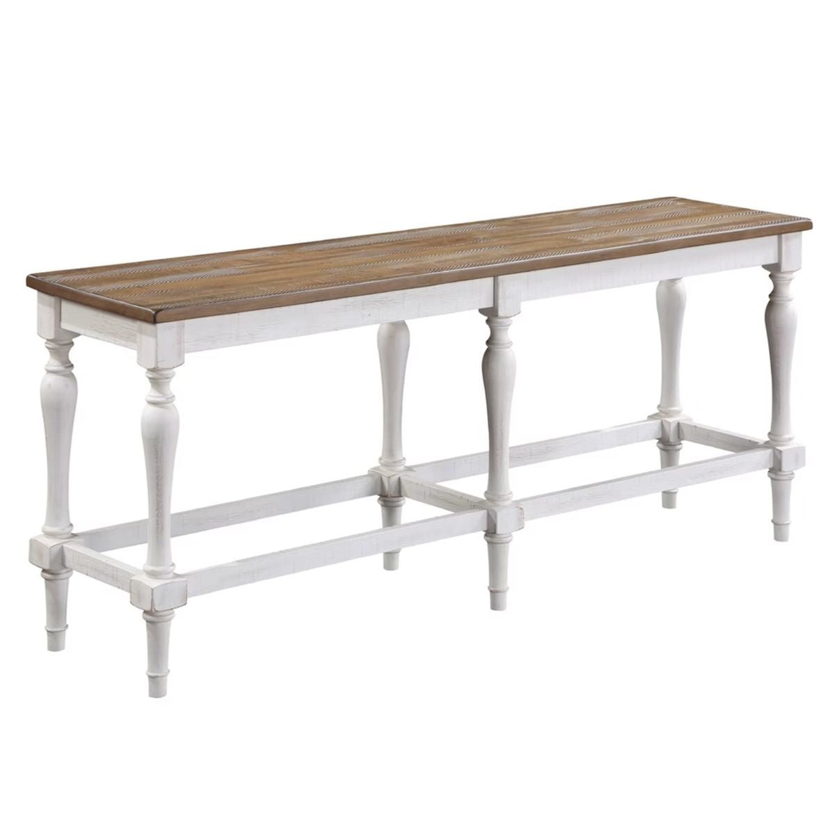 AUGUSTA WHITE 60" TALL BENCH