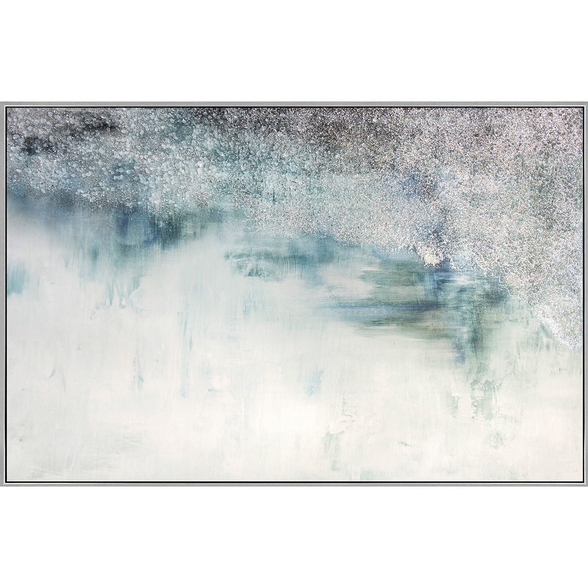 SHIMMER SKY BL/GR ABSTRACT