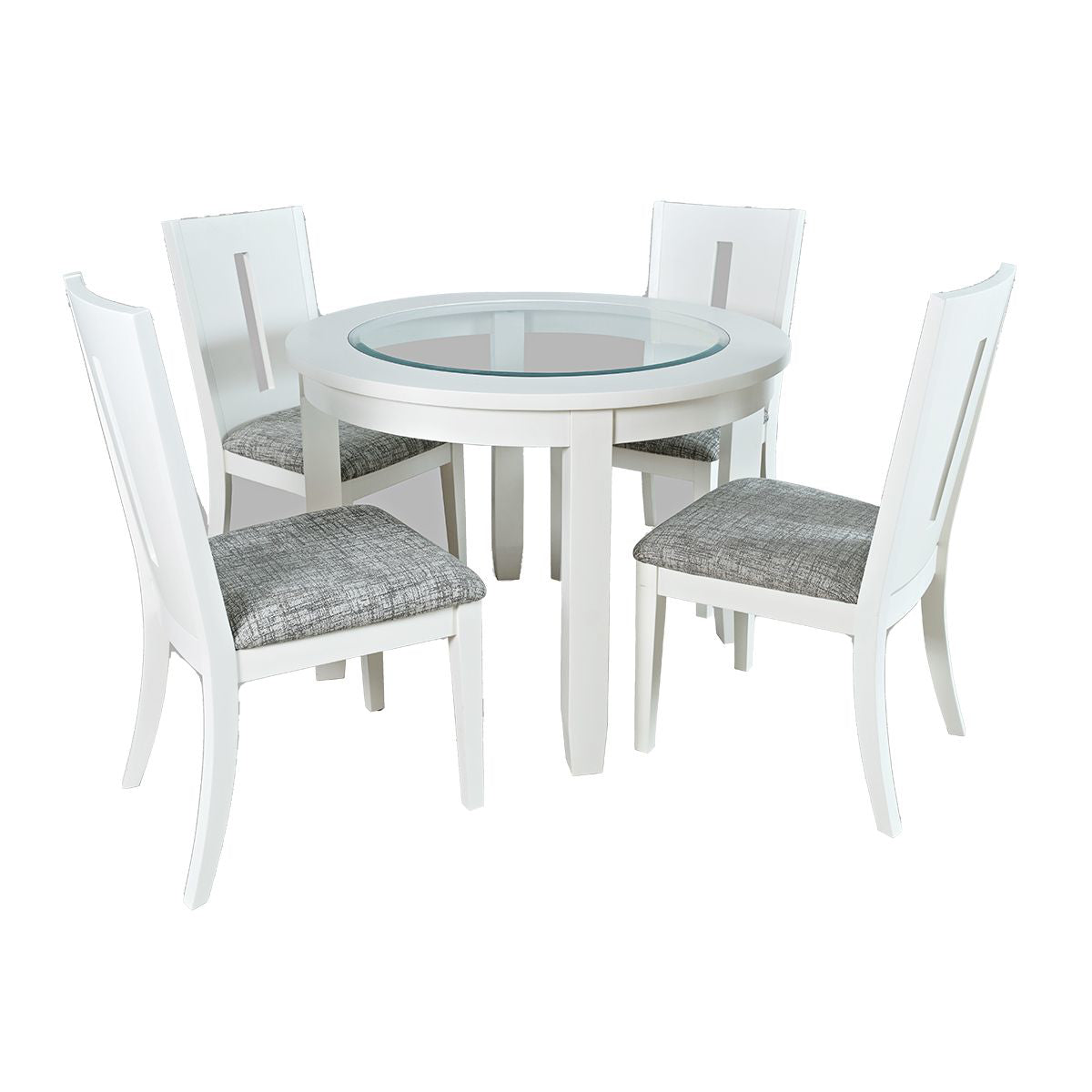 URBAN ICON WHITE 5PC DINING SET