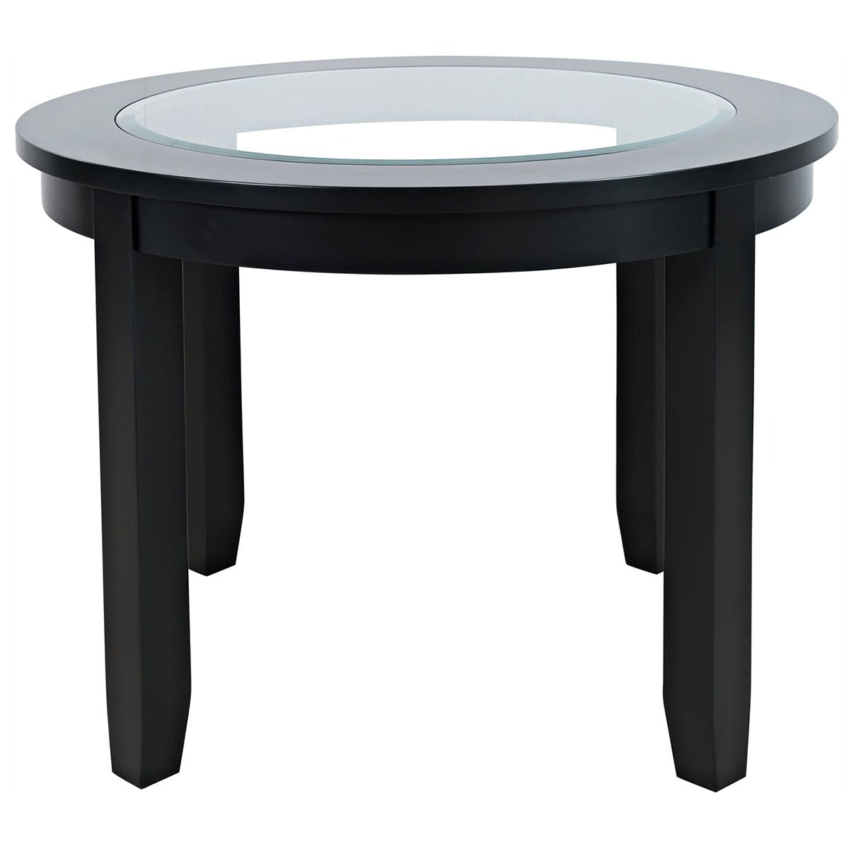 URBAN ICON BLACK ROUND DINING TABLE